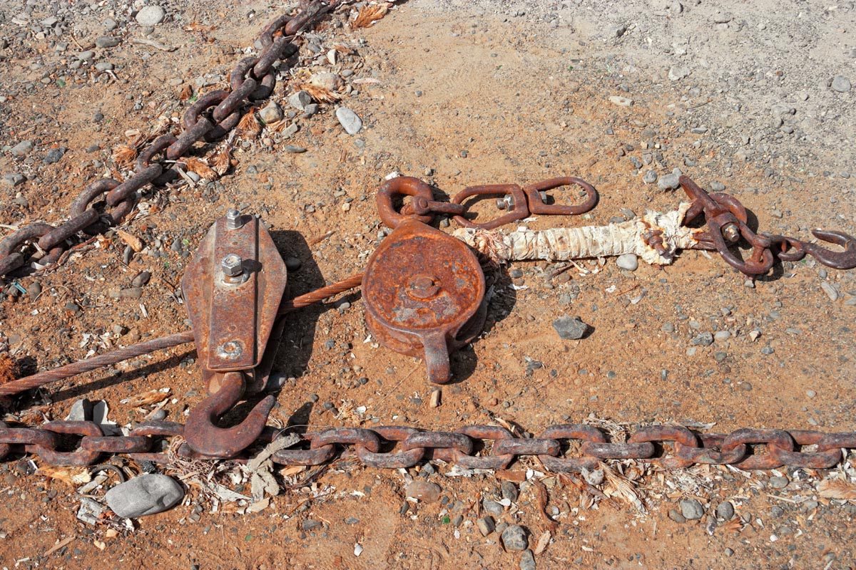 13 Sicily Egadi Marettimo tools-used-by-fishermen-on-the-beach - Fishermen tools - Marettimo