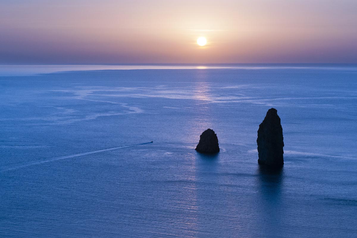 Aeolian 04 LIPARI the-faraglioni-of-lipari-are-two-rocks-in-the-southern-part-of-the-island-of-lipari - The Faraglioni of Lipari 