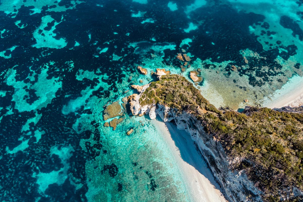 capo bianco beach in elba island