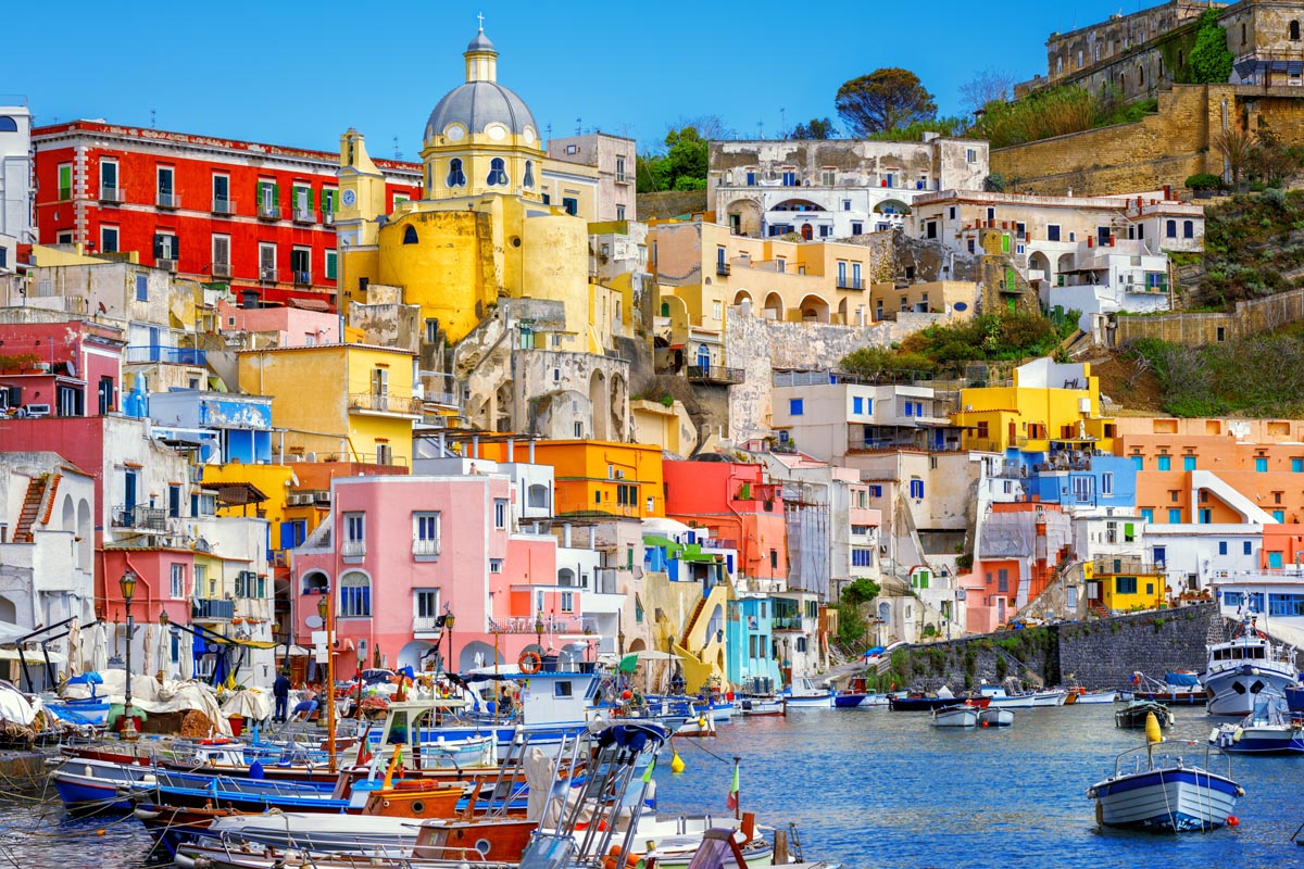 CAPRI procida Ischia 04 PROCIDA old village - Procida old town port where some scenes of The Talented Mr Repley were filmed