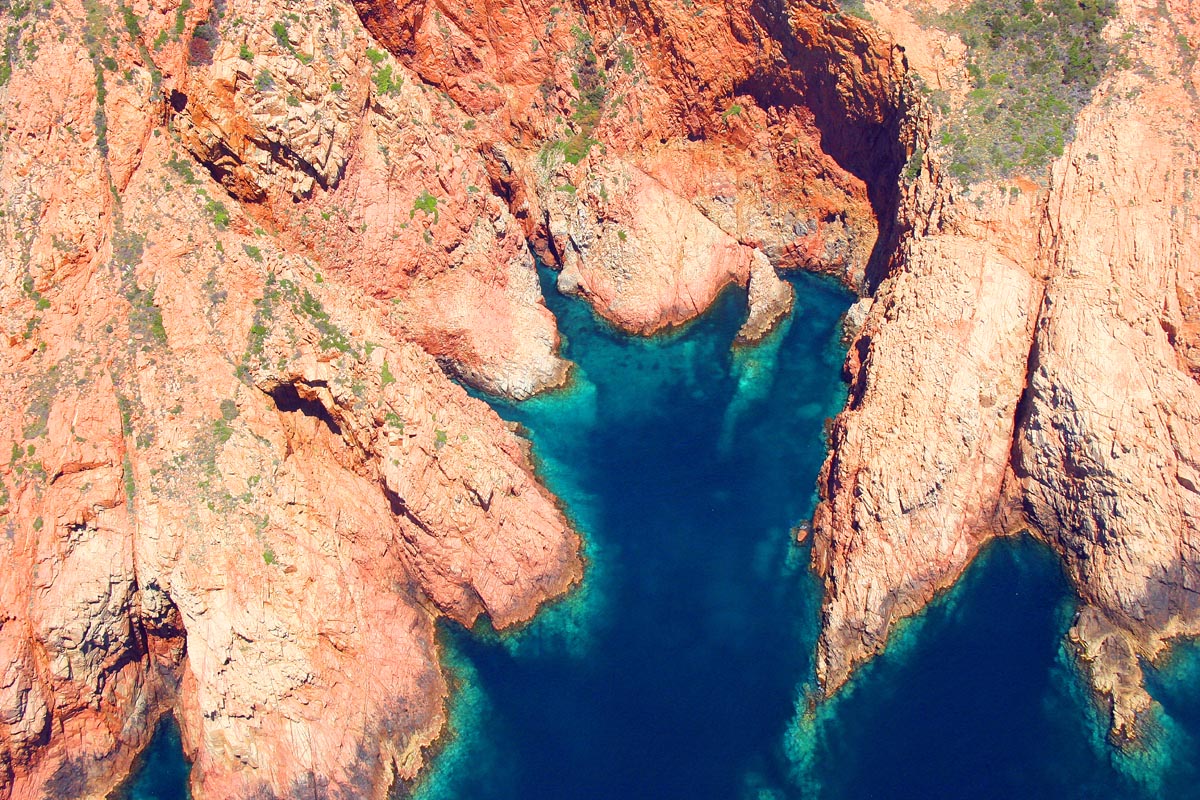 Corsica 04 Scandola aerial - Scandola marine end land reserve park