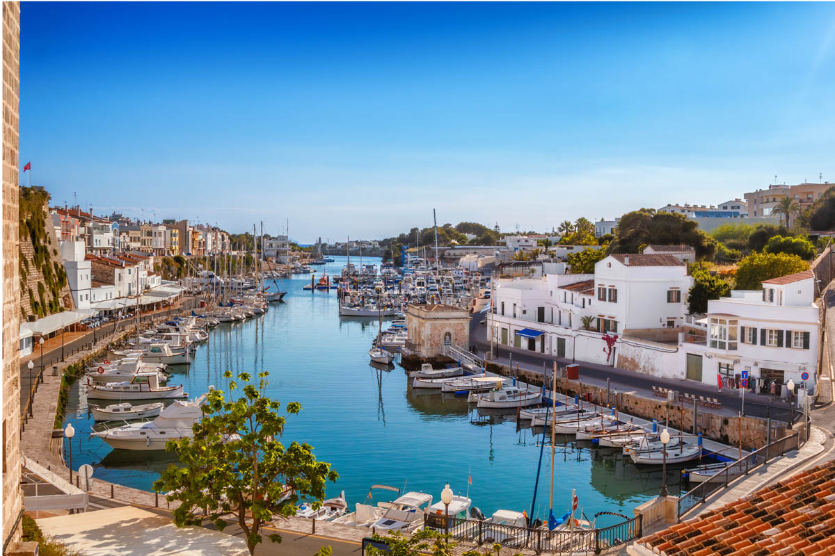 Menorca 01 Ciutadella old port - Old town Ciutadella sea port - Menorca 