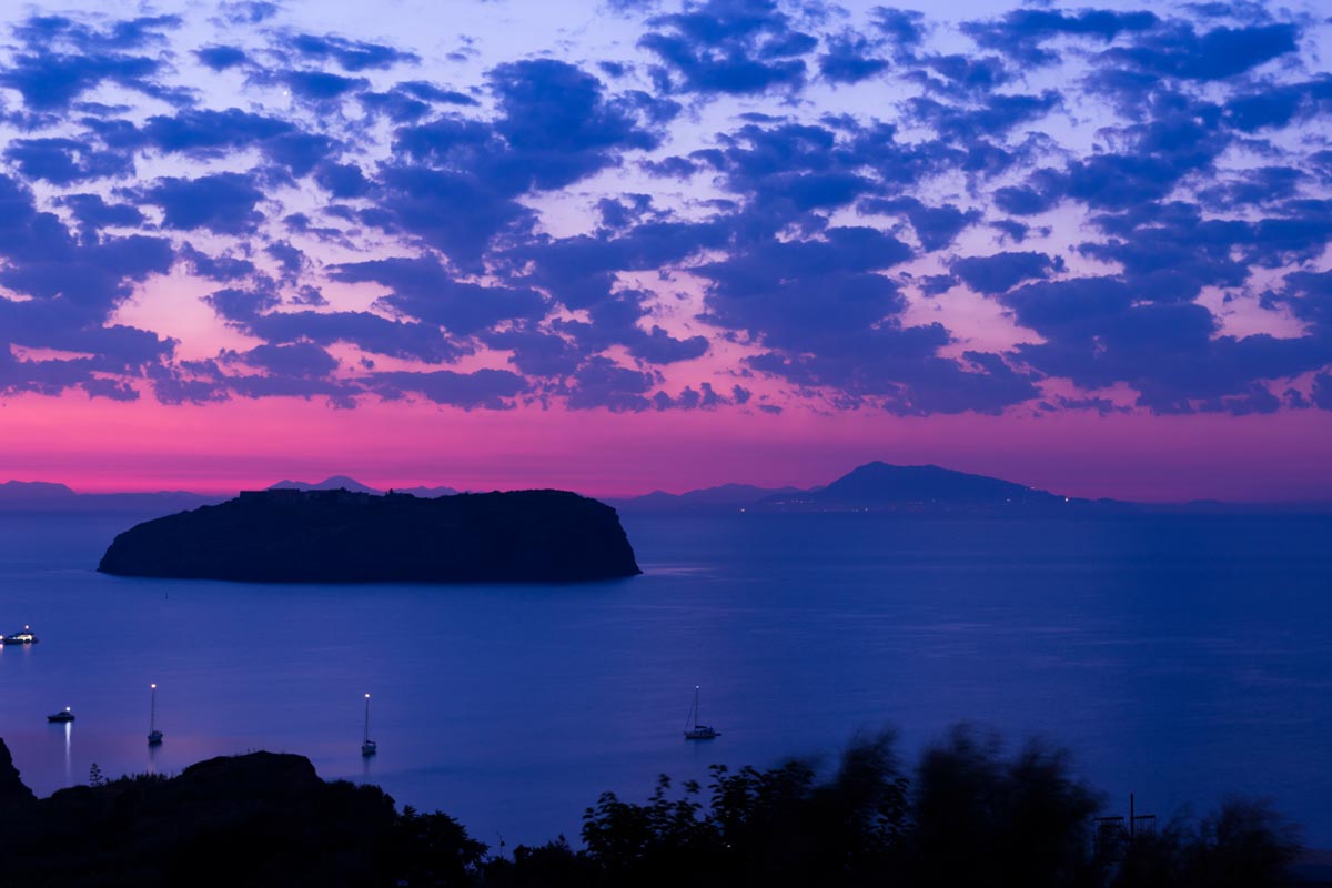 PONTINE ISL 04 Ventottene sunrise - The island of Ventotene in the Pontine archipelago