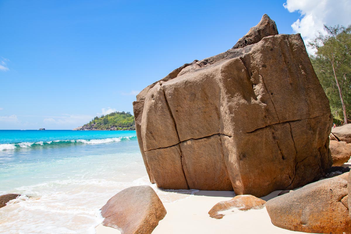 Famous Anse Intendance beach on the Mahe island, Seychelles