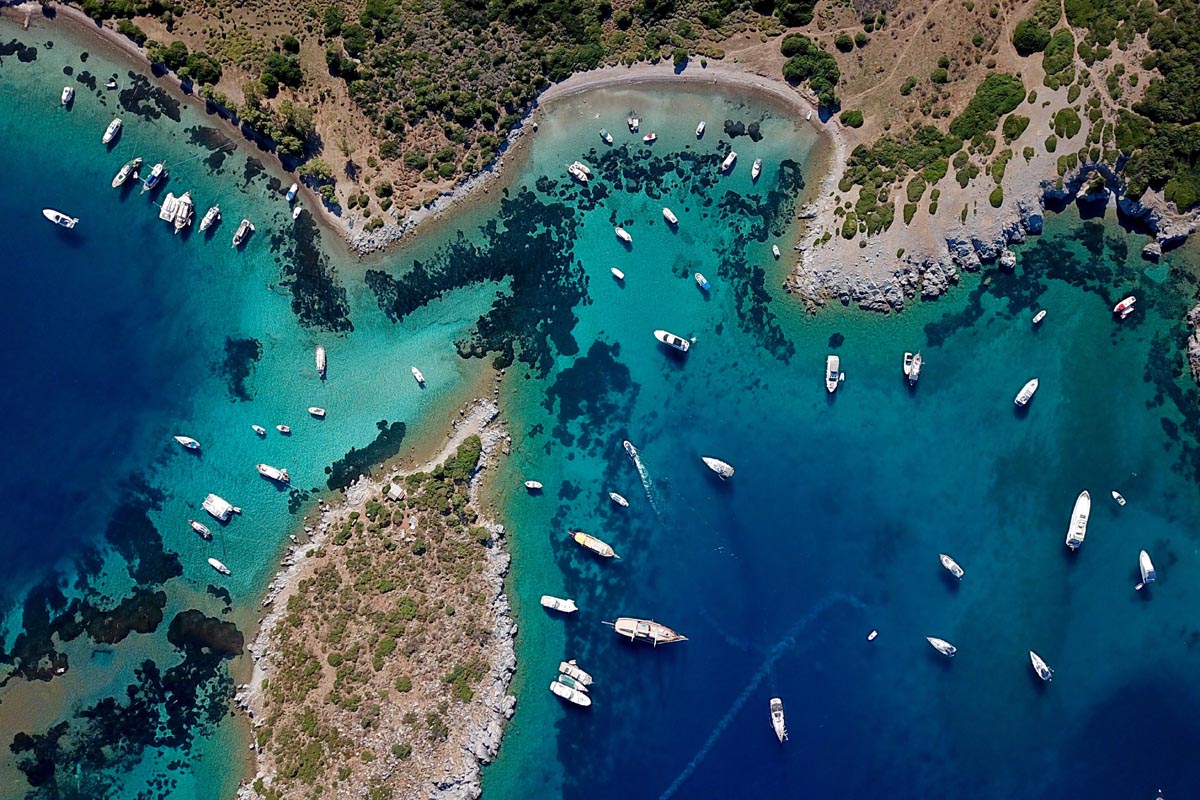 Turkish Riviera 03 bodrum-aquarium-bay-drone - Bodrum aquarium bay